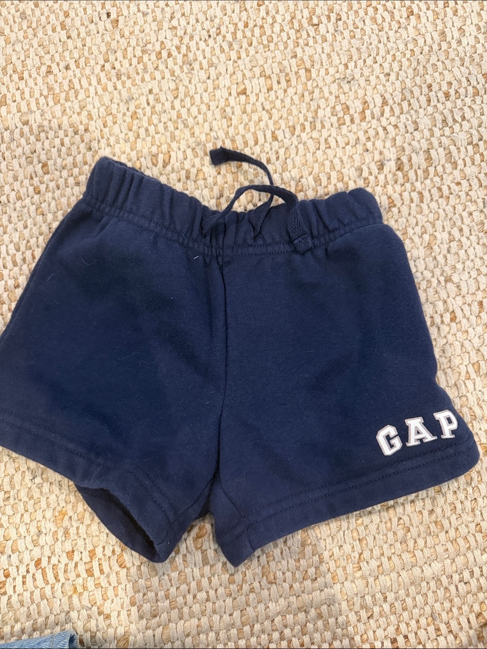 GAP Navy Athletic Cotton Blend Shorts